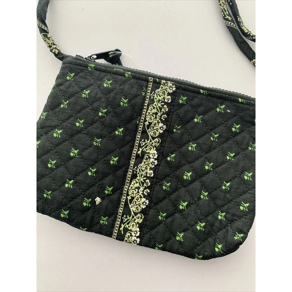 Taylor Lane Black Quilted Fabric Small Purse NWT